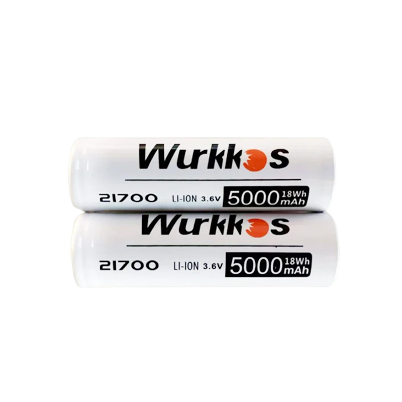 Wurkkos 21700 5000mAh 충전식 리튬 배터리 3C 15A 플라스틱 손전등 포함
