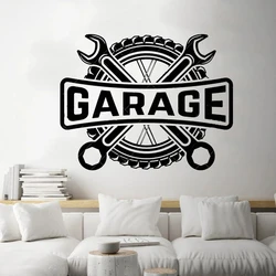 Vector Garage Car Wall Stickers Car Service Garage Workshop Livingroom Decoration Decals Vinyl Poster Door Window Decor SY384