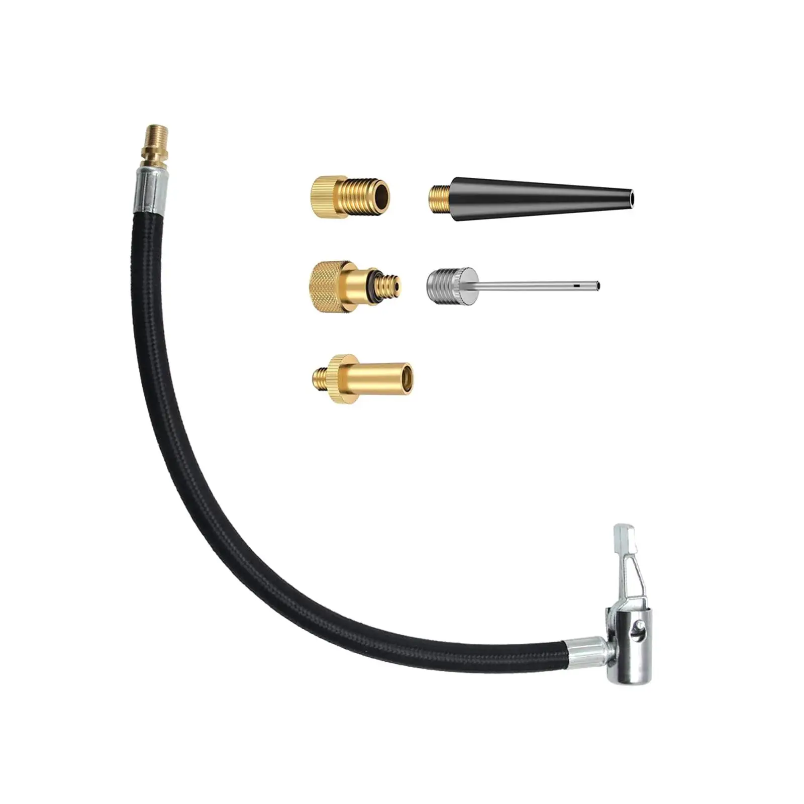 Air Pump Inflator Extension Hose Quick Air Release Extention Replacement Hose for Bicycles Tyre Pump Vehicle Car Motorcycle