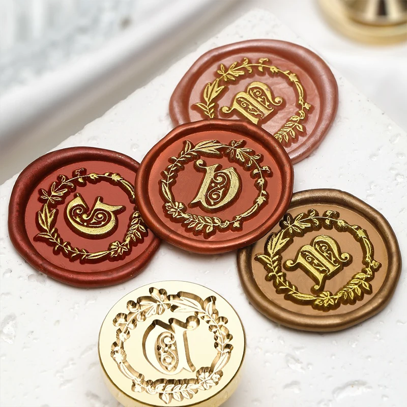 A-Z Seal Kit Sealing Wax for Stamp Head Letter Retro Stamps wax stamp for Wedding Logo for Print Set Wedding Craft Soaps Stamps