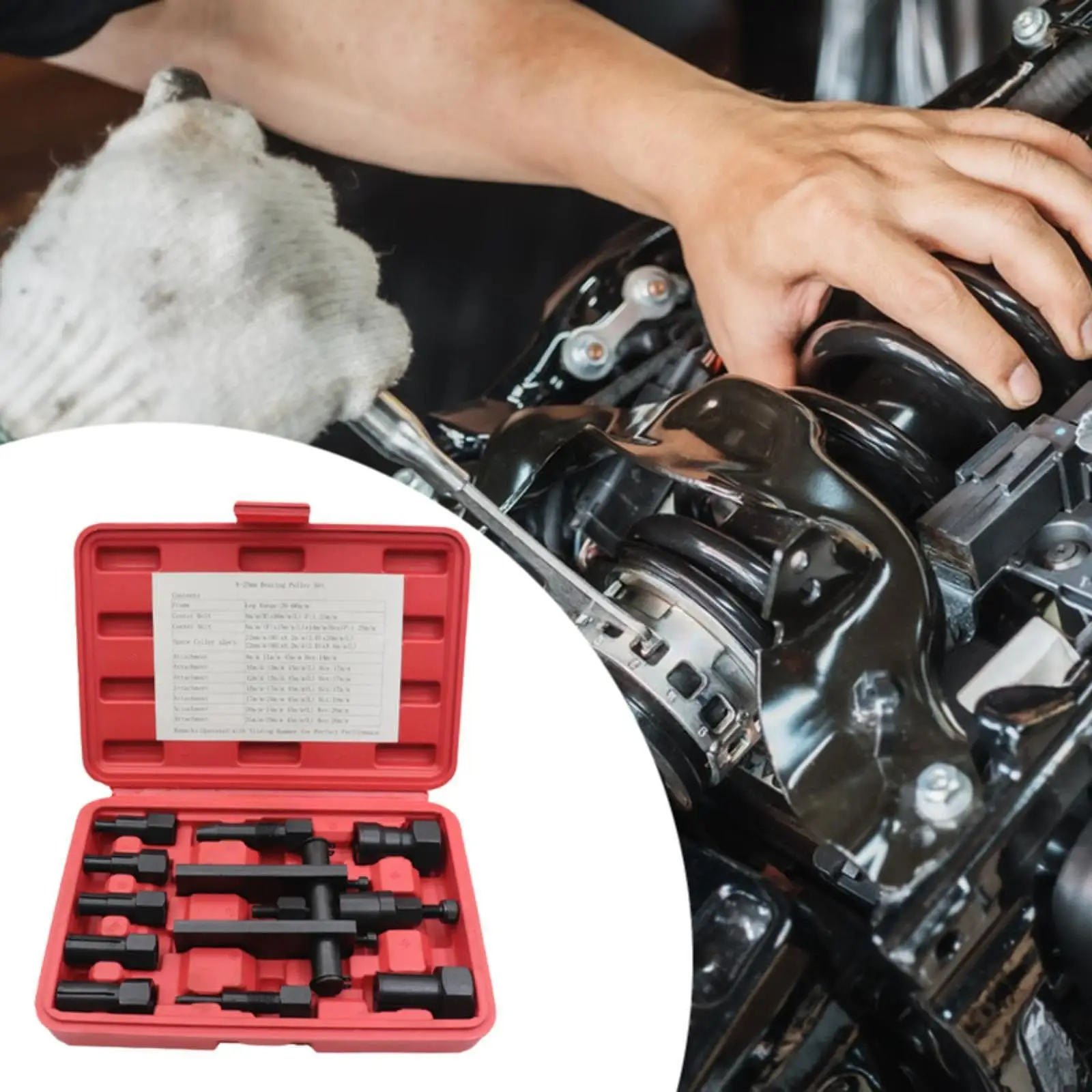 

Wheel Bearing Puller 25mm-65mm Universal Bearing Removal Tool Kit for Pump Bearings Motorcycle Wheel Machine Bearings