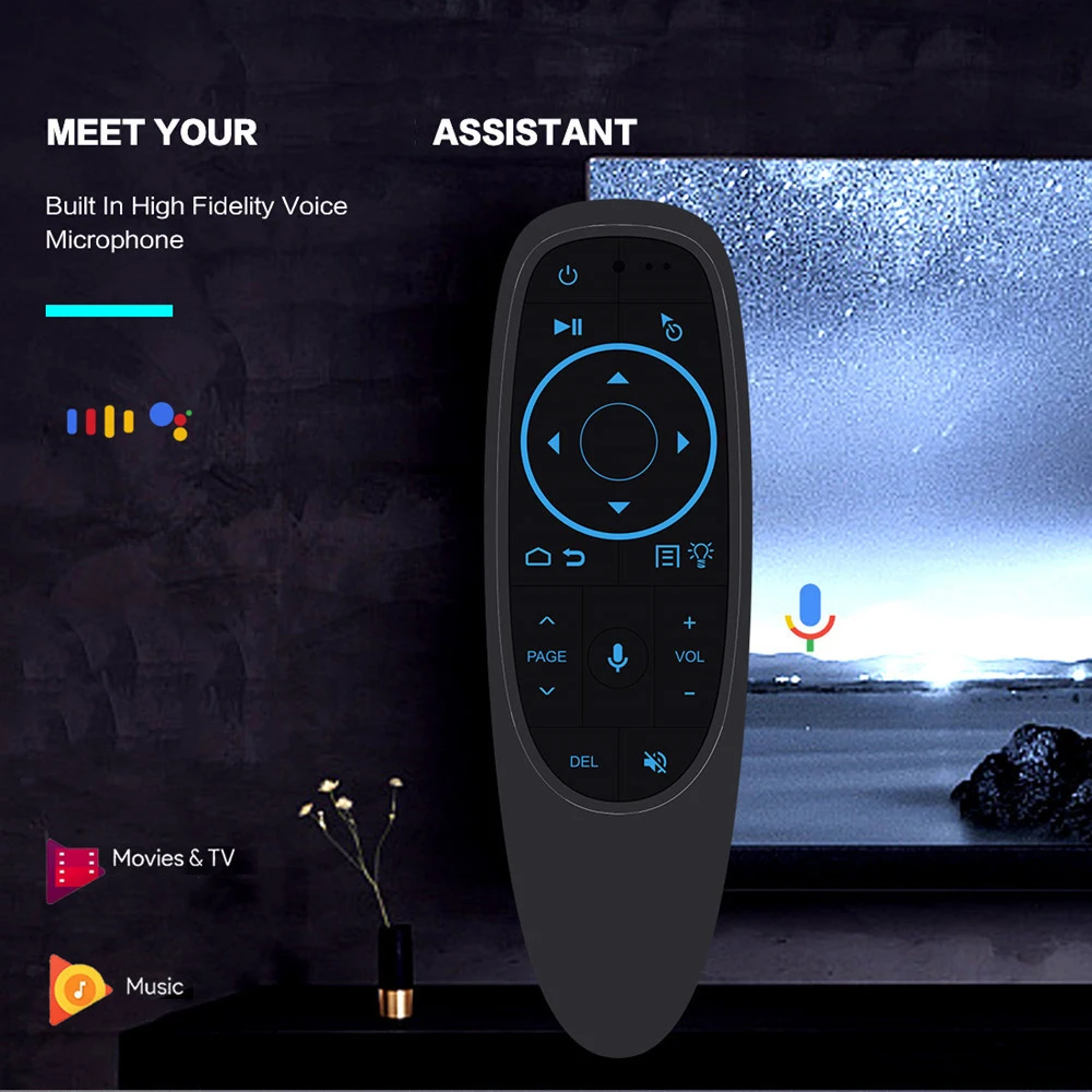 G10S G10SPRO G10BTS G10SPROBT Air Mouse Voice Remote Control 2.4G Wireless Gyroscope IR Learning for Android TV Box PC