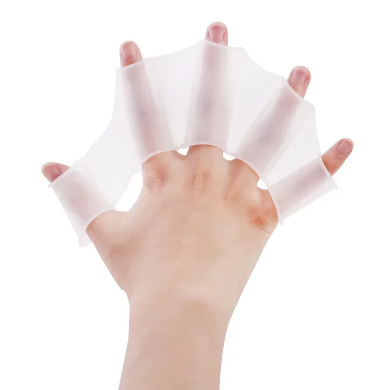 Silikon-Schwimmflossen, Flossen für Männer, Frauen und Kinder, Schwimmbad, Sport, professionelles Training, Fingerhandschuhe mit Flossen, Paddel, Ausrüstung. – Detail 18