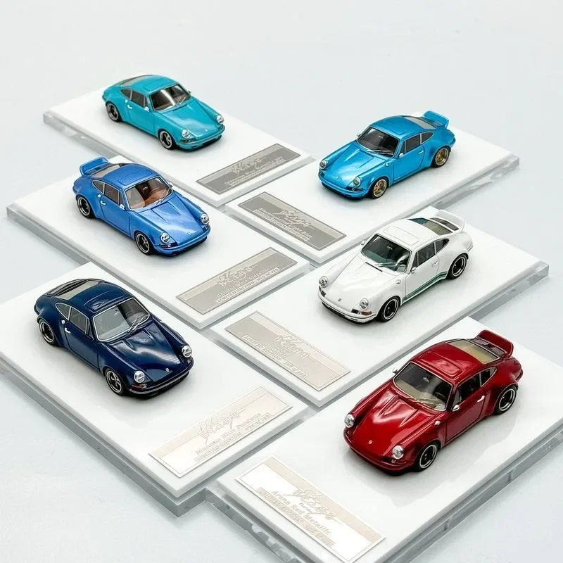 SCM MY64 1:64 Porsche 911 Kaege Retro Turbo Modified Version Limited Collection Resin Car Model Gift Toy