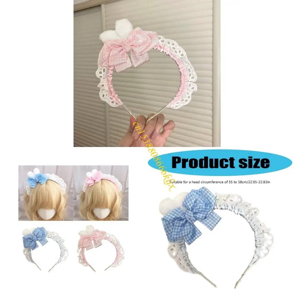 

Furry Rabbits Ears Hair Band Стиль мягкий бахновой головной убор аксессуаров 066c