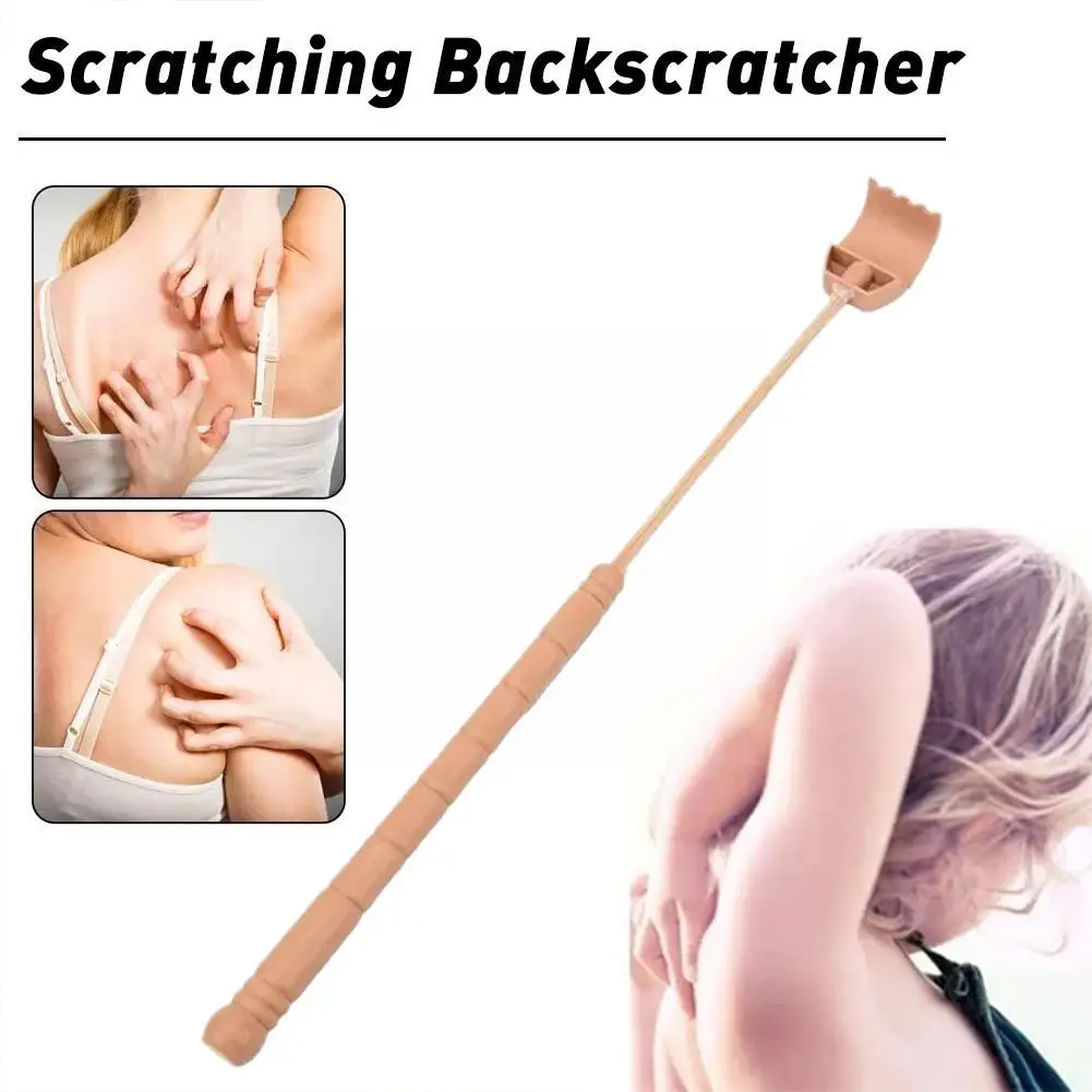 Tragbarer einziehbarer Kratz stab Back scratcher Massage gerät ausziehbarer Schaber Kit Gesundheits produkte Teleskop zurück Juckreiz t0j4