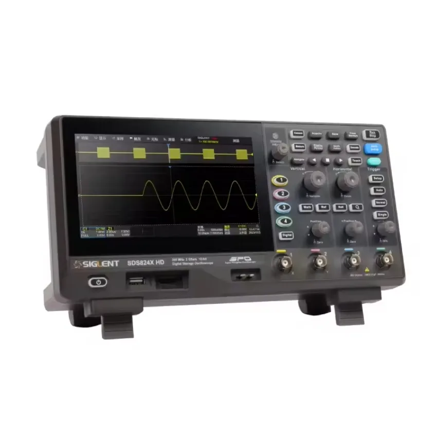 SIGLENT SDS824XHD Mini Portable Digital Multimeter Oscilloscope  Bandwidth 2GS/s Sample Rate 12-Bit Resolution 7