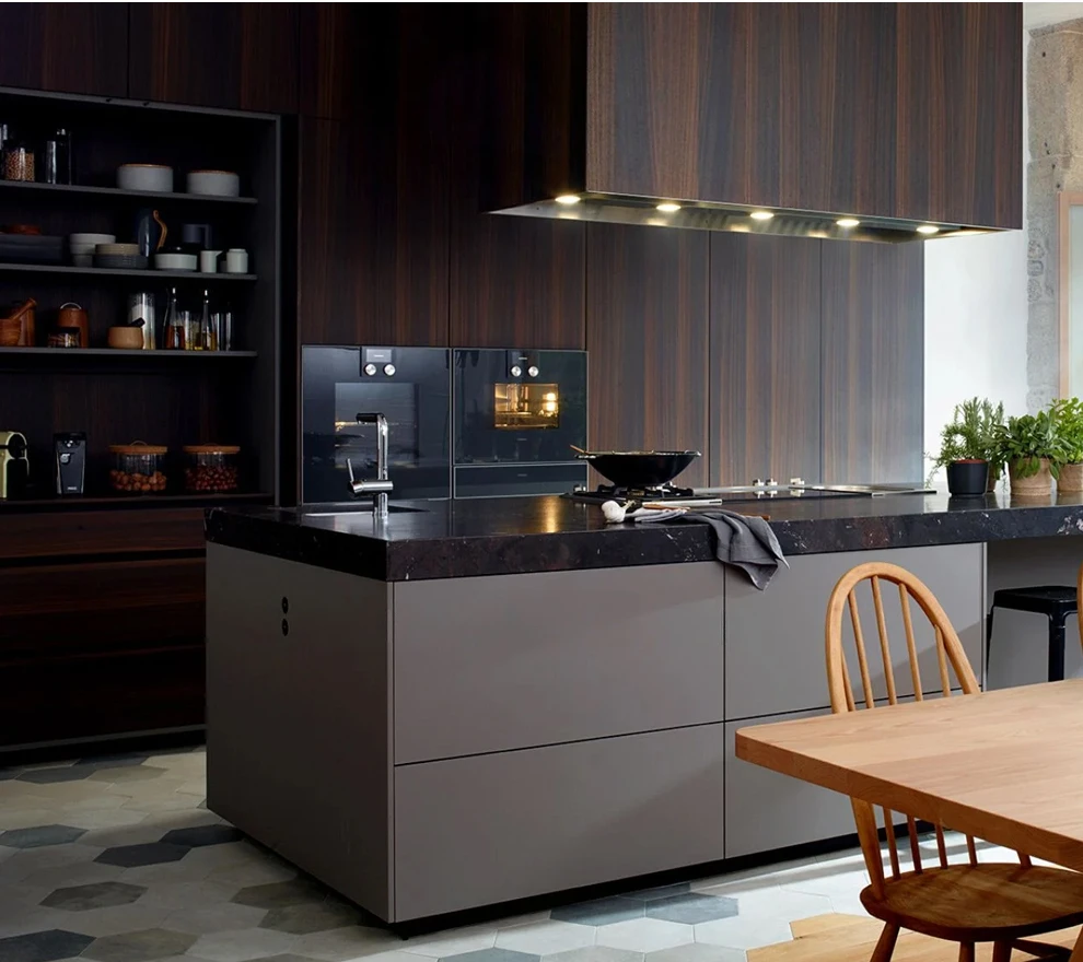 

Premium Lacquer Contemporary Island Small Whole Unit Designs Modern Style Wooden Furniture Full Set Kitchen Cabinets