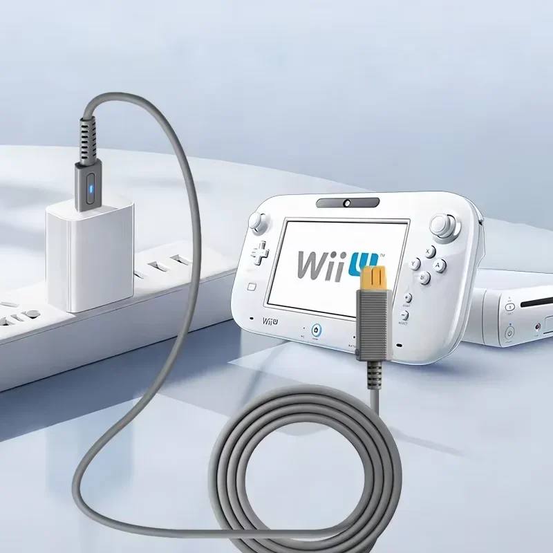 12cm Type-C PD 45W Charging Cable Blue LED USB-C Power Cord for Wii U Console