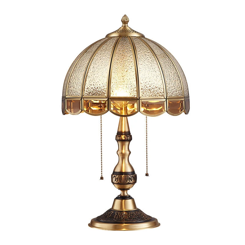 AFRA Brass Table Lights LED Modern European Creative Luxury Glass Copper Desk Lamp For Home Living Room Study Bedroom