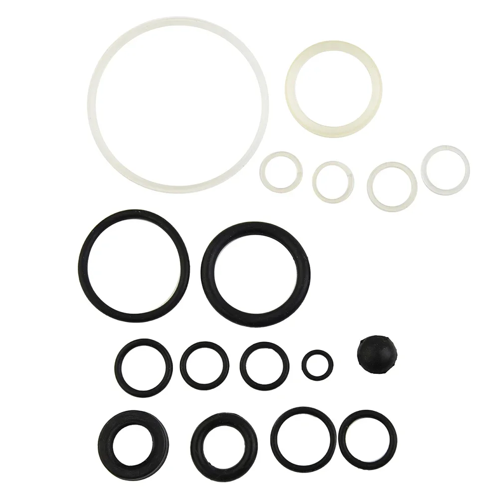 1set Oil Pump Plunger Seal Rings Repair Tools Fuel Seal Ring Small O-ring /Horizontal 3 TON Repair Kit Rubber Black And White