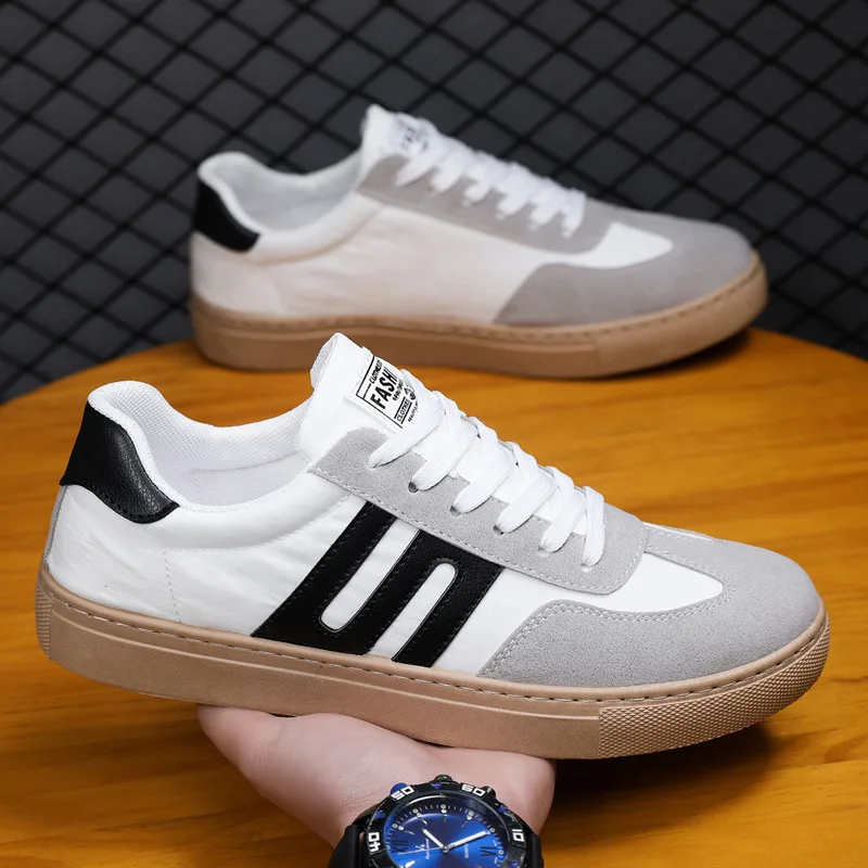 Quality Classic Stitching Korean Version of White Shoes Men's Trend All-match Men's Trendy Shoes Casual Sneakers Tenis Masculino