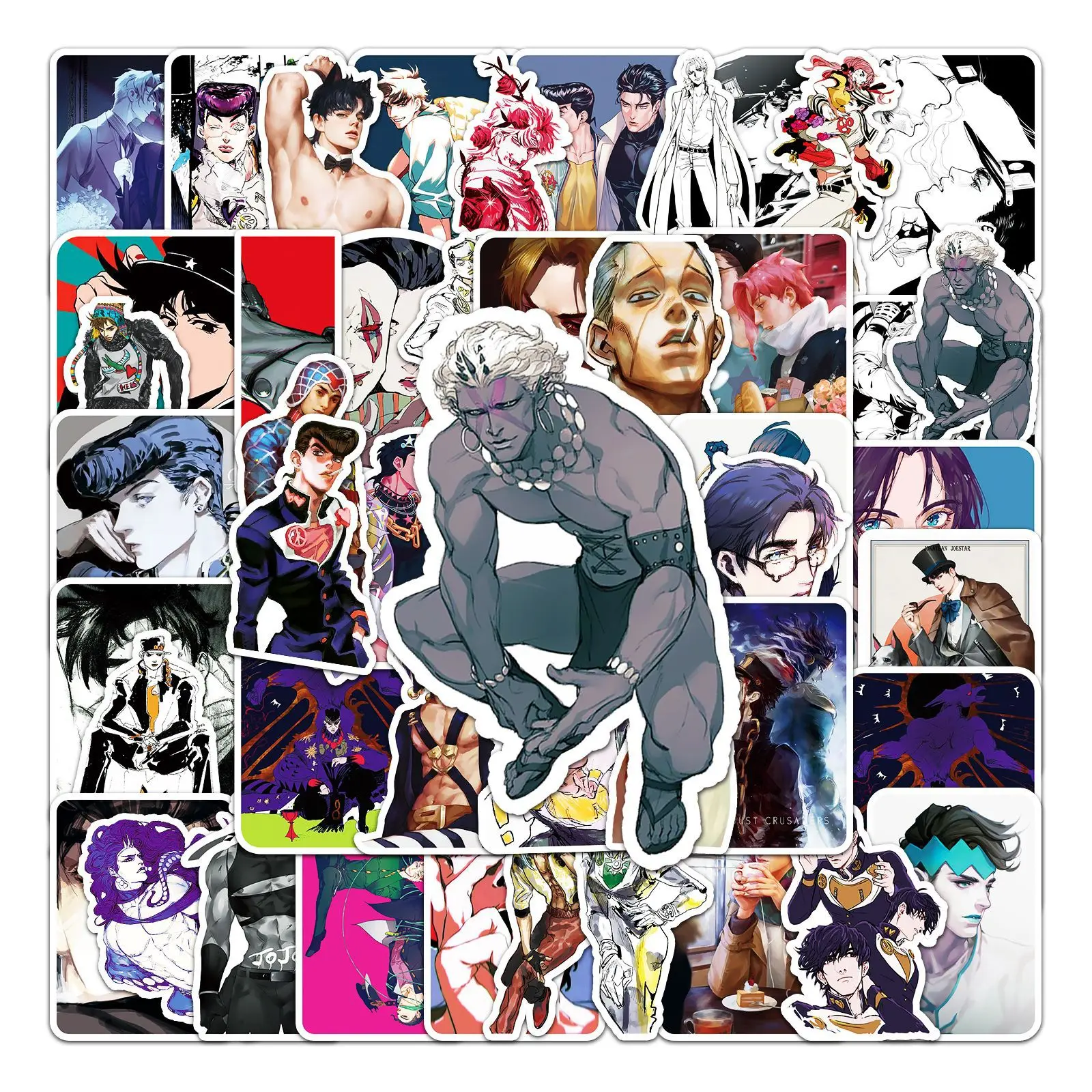 

JoJos BizarreAdventure Series Sticker Decoration Notebook Phone HD Printd Sticker DIY Hand Account Diary High Quality Sticker