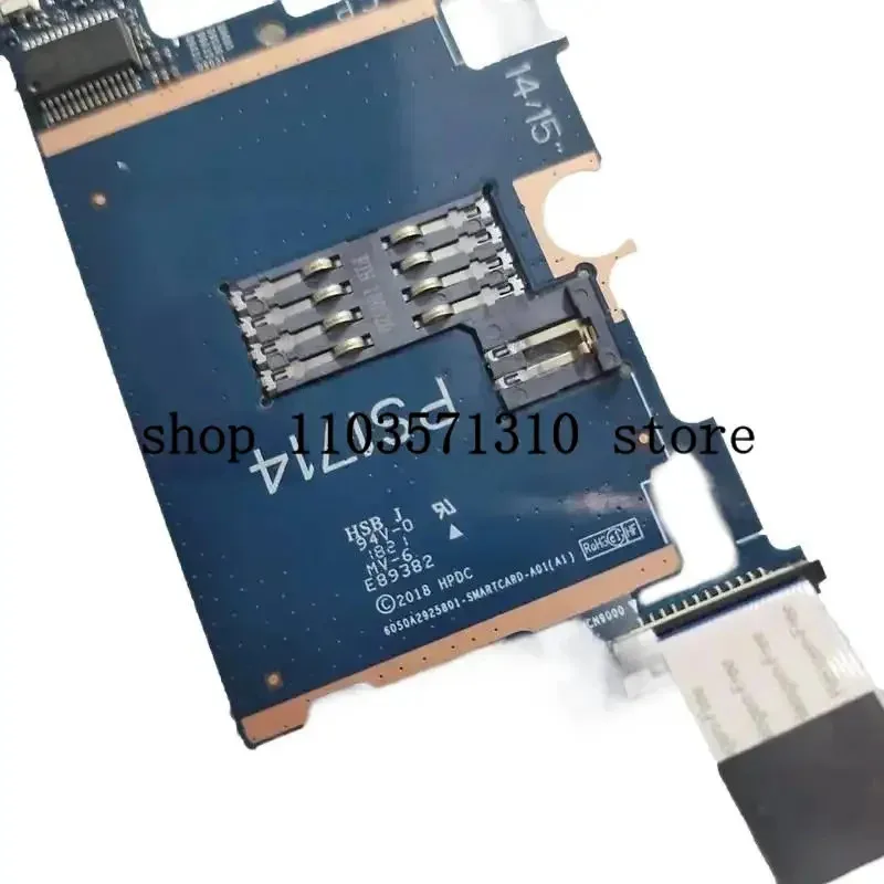 yeM جديد وأصلي لـ HP EliteBook 840 850 G5 G6 قارئ البطاقات الذكية فتحة بطاقة الكمبيوتر 6050a 2925801 100% تم اختباره سريعًا JM #1