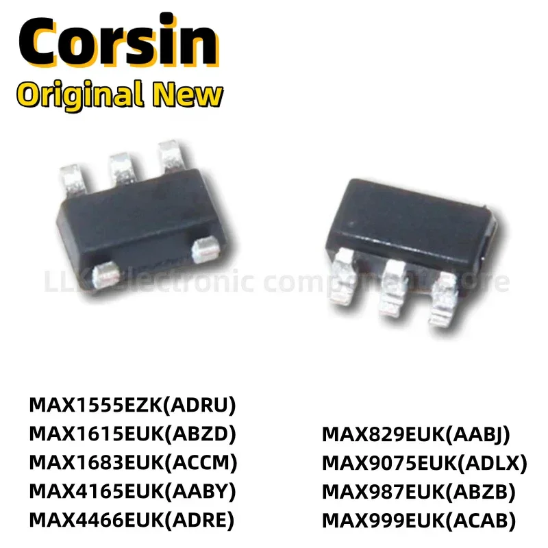 1 قطعة MAX1555EZK 1615 1683 4165 4466 829 9075 987 999EUK + T SOT23-5 شرائح/