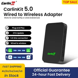 Carlinkit 5.0 2air CarPlay Android Auto Wired to Wireless Adapter for Carplay Android Auto BLE WIFI Wireless