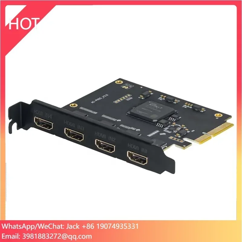 

UNISHEEN UC3540H Game 1080p60 Vmix OBS Streaming Win10 Linux 4 Channel Video Capture Card Box PCIe