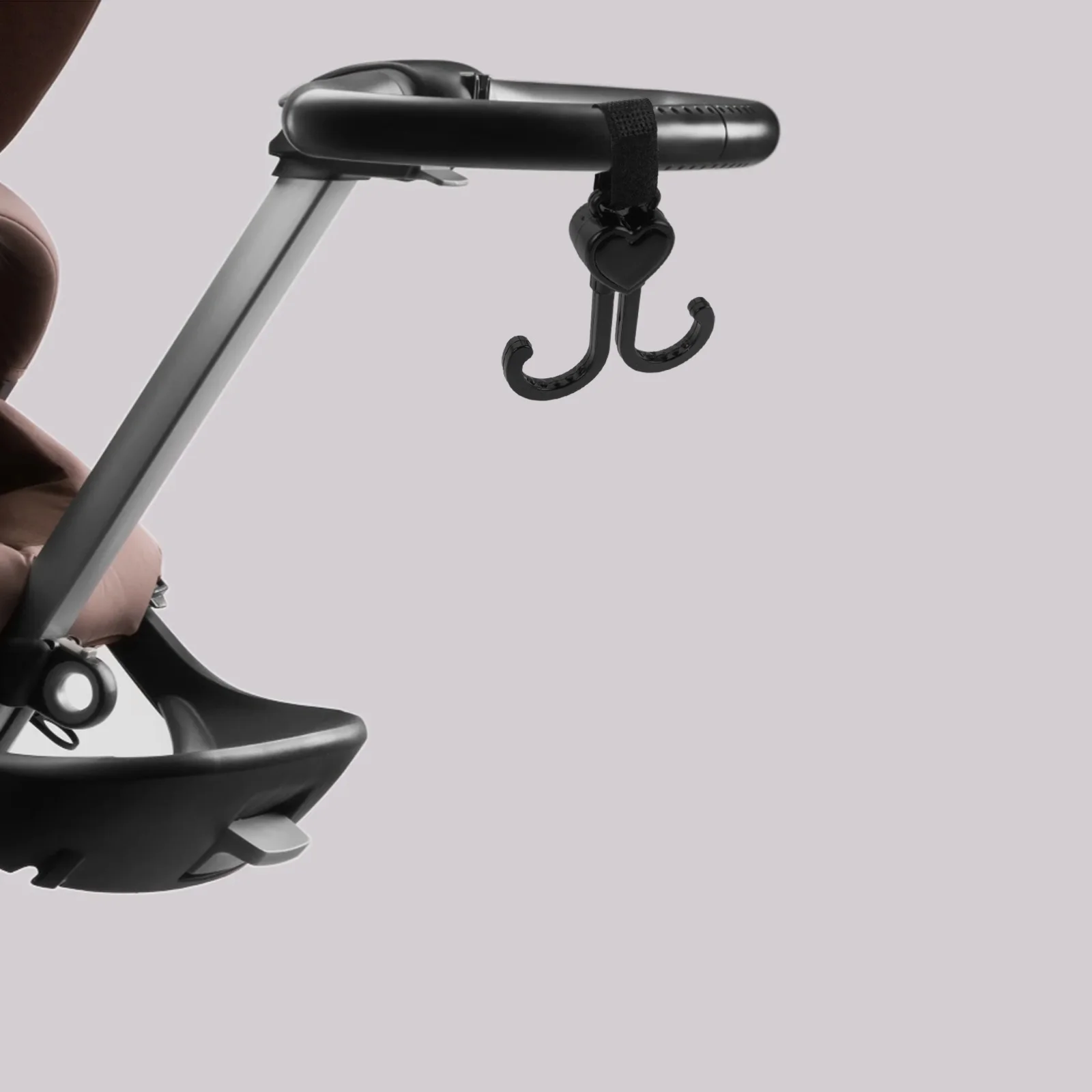 

2Pcs Baby Stroller Hooks Carabiner Clip Strong Double Hook Design Secure Attachment System Universal Compatibility Durable