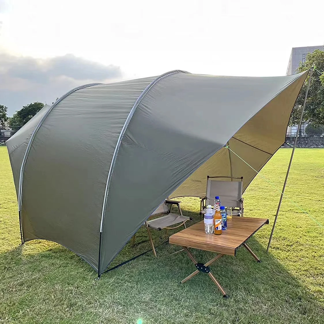 Imagem -05 - Tenda Outdoor Canopy com Paredes Laterais Gazebo Impermeável do Quintal Sun Shade Tarp