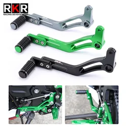 CNC Motorcycle Gear Shift Lever Adjustable Shifter Footrest Pedal Accessories for KAWASAKI NINJA 400 500 2018-2024 Z400 Z500