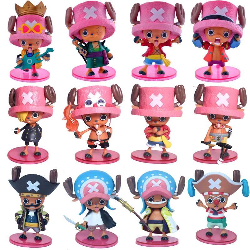 One Piece Tony Chopper Anime Figure Cos Roger Luffy Zoro Ace Usopp Sanji Shanks Buggy Action Figurine Model Toys Doll