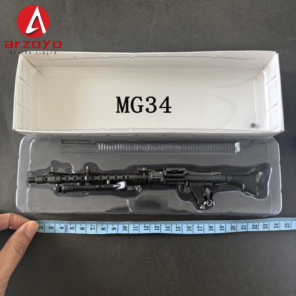 1/6 Scale MG42 MG34 Machine Gun Model PVC MaterialFor Action Figure Scene Accessory Toys Dolls Gifts Collection