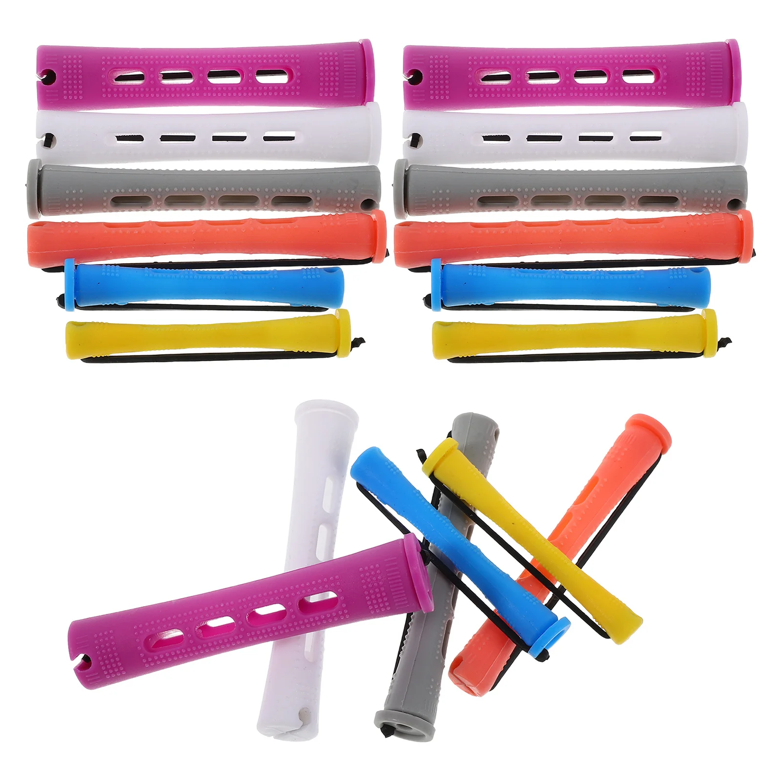 

60Pcs Plastic Hair Perm Rods Professional Curling Rod Set Fast Heating Salon Quality Hair Curlers for Women DIY Hairdressing