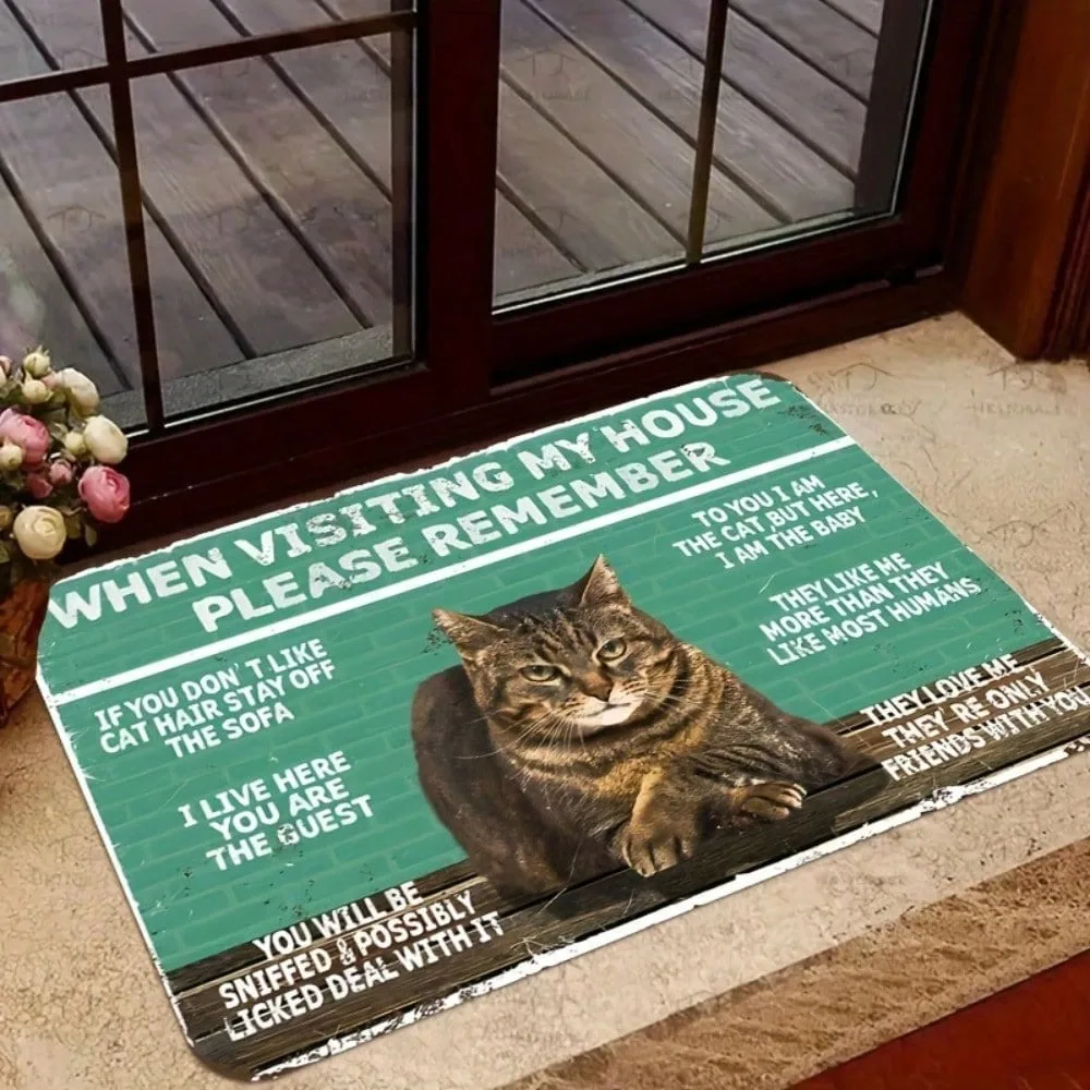 Funny Cat Doormat, …