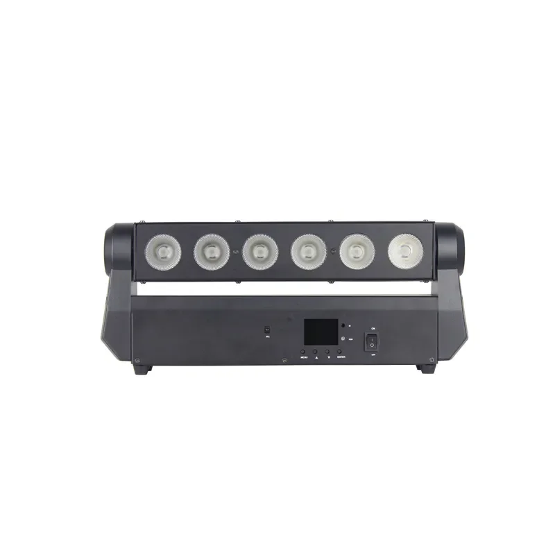 6x18W RGBAWUV LED Par Light 6in1 Battery Powered Wireless DMX Remote Control Stage Lighting New Design for Party DJ Event