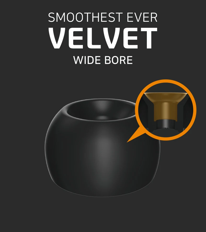 ELOIT/DIVINUS Velvet Wide Bore Silicone Earphone Eartips For 4-6mm Nozzle, Soft Deeply Ear Tips For Earbuds Tanchjim 4U,Davinci
