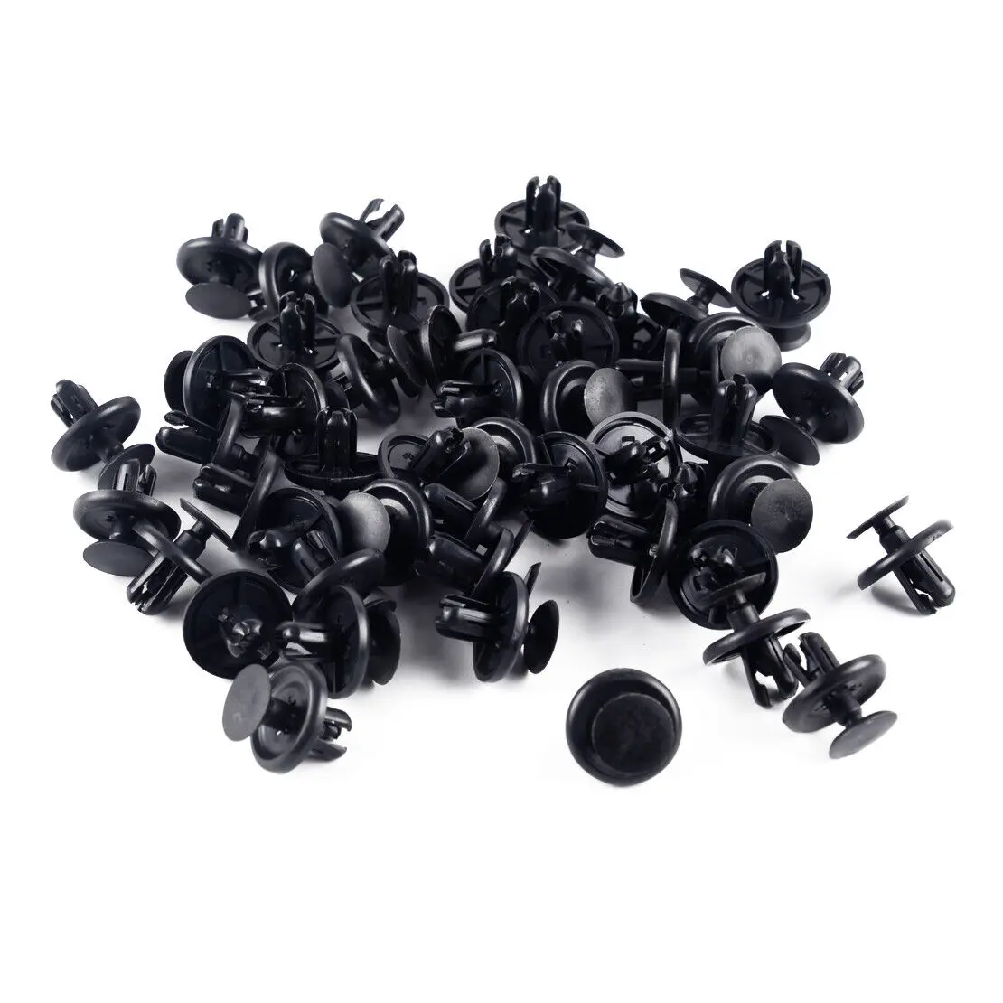 100 pcs Fender Push Clips Retainer Plastic Rivet Fastener 7mm For Toyota Pontiac