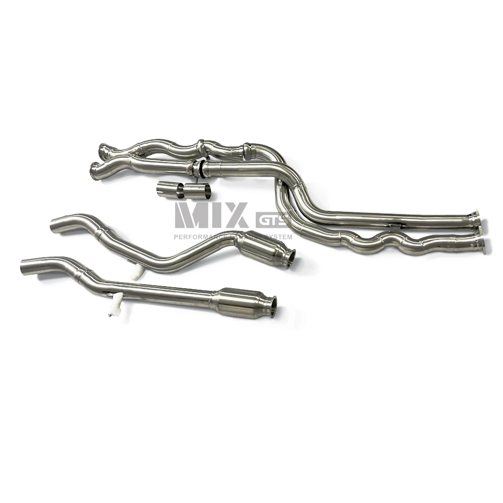 For BMW M3/4 F80 F82 F83 S55 3.0TDeleville exhaust pipes Equal length Mid pipe 304 stainless steel automotive exhaust system