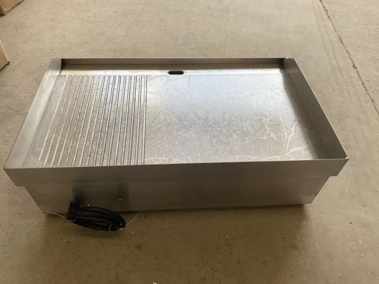 

cross-border Commercial Stainless Steel Electric Griddle with Cabinet