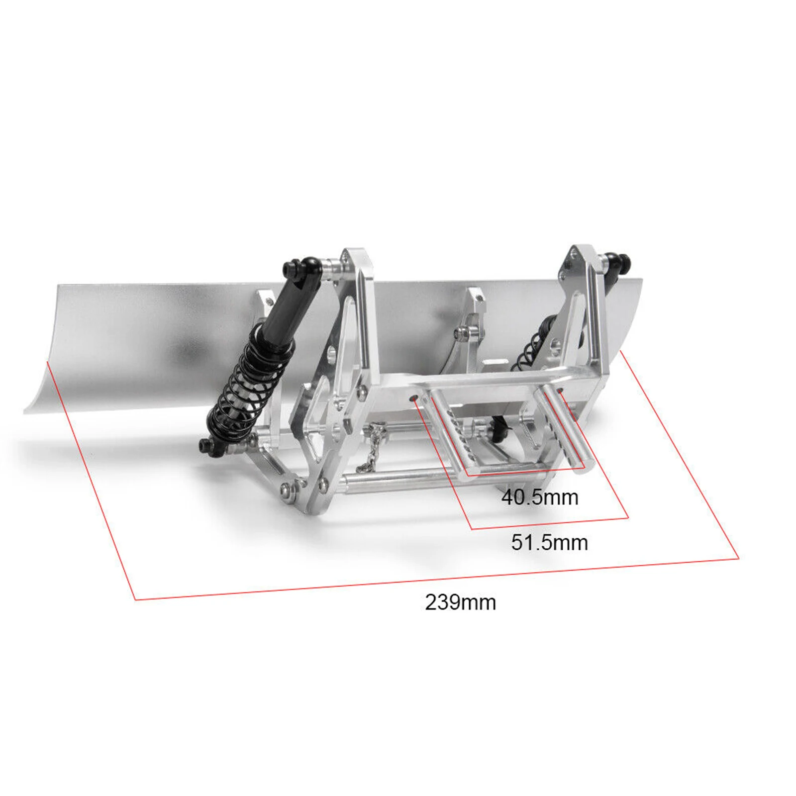 1/10 RC stopu łopata do śniegu pługa do osiowego SCX10 SCX10ll TRX-4 RC gąsienica RC samochodu zabawki modele części zamienne metalu