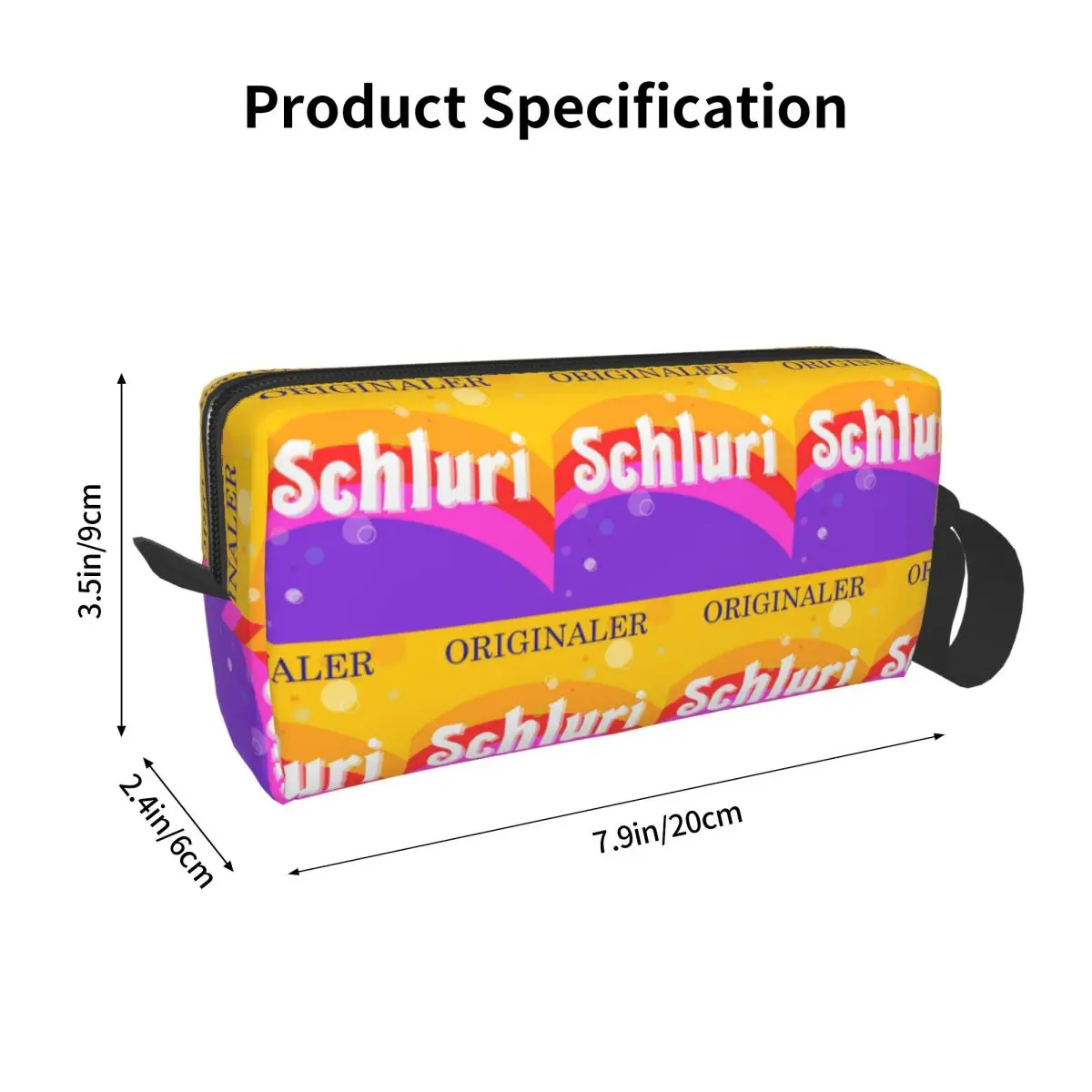Paulaner Spezi Parody Original Schluri Makeup Bag Cosmetic Organizer Storage Dopp Kit for Women Beauty Travel Pencil Case