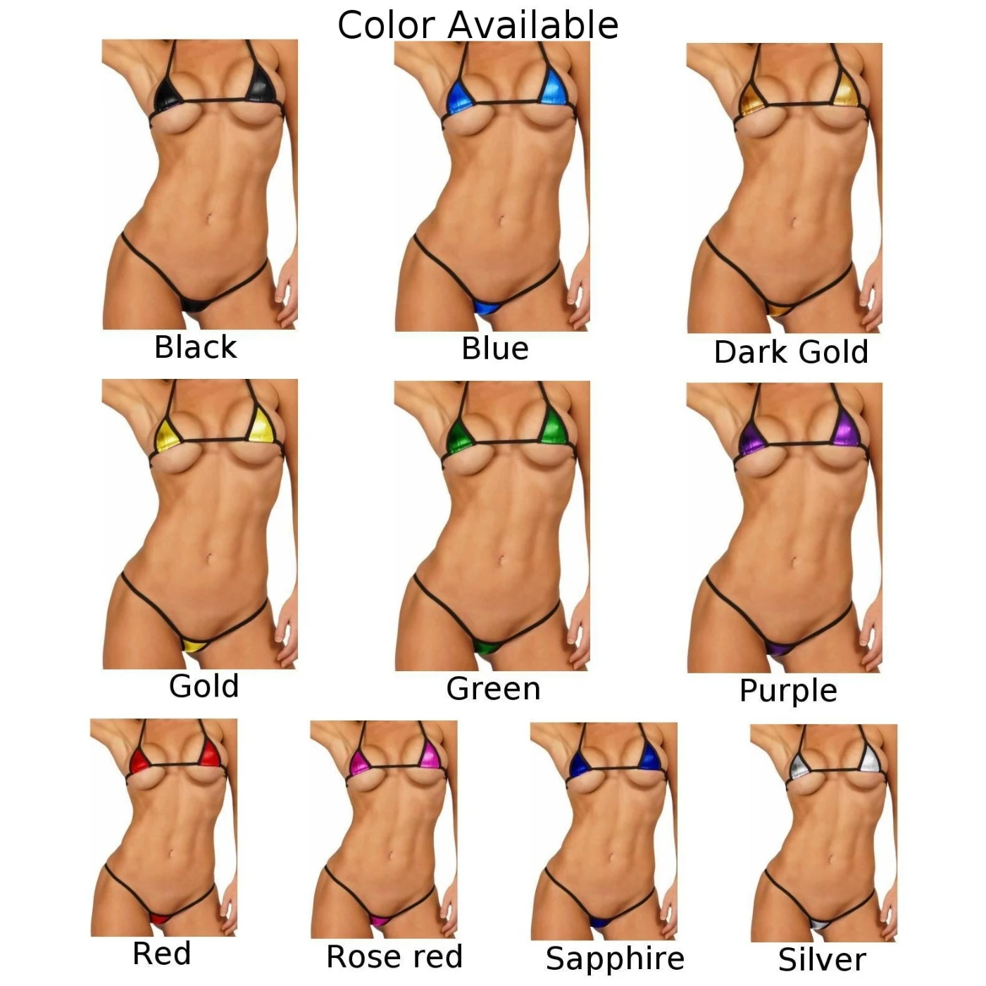 Women Swimwear Shiny Erotic Mini Bikini Lingerie Set Halter Neck Bra G String Thong Underwear PU Patent Leather Swimsuit