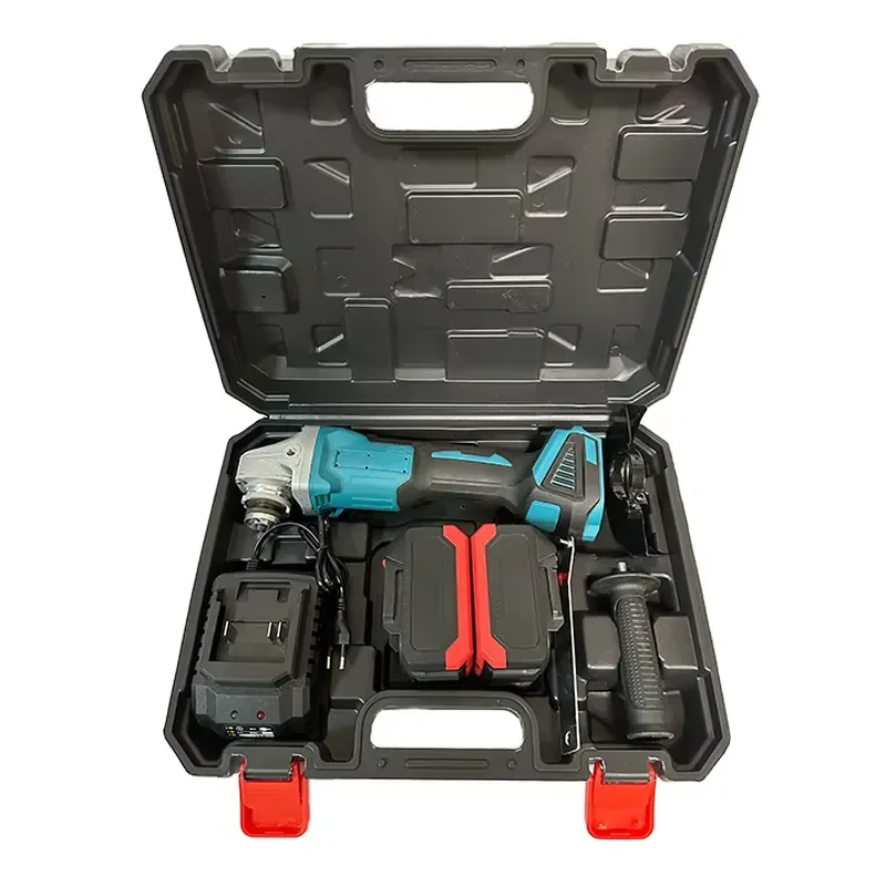 Customisable 100mm 21V Cordless Rechargeable Battery Brushless Industrial OEM Angle Grinder Stainless Steel Pick Trigger view 2