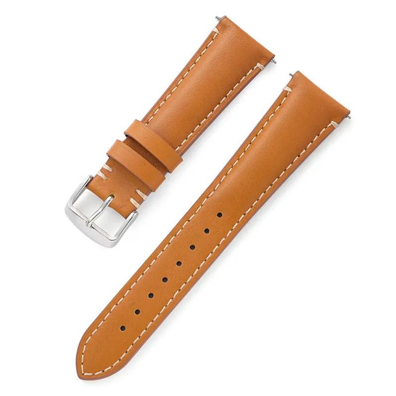 Cordovan Leather Strap For Longines HydroConquest Watch Replace Band Bright Oil 20mm 22mm 24mm Universal Watchband Quick Release