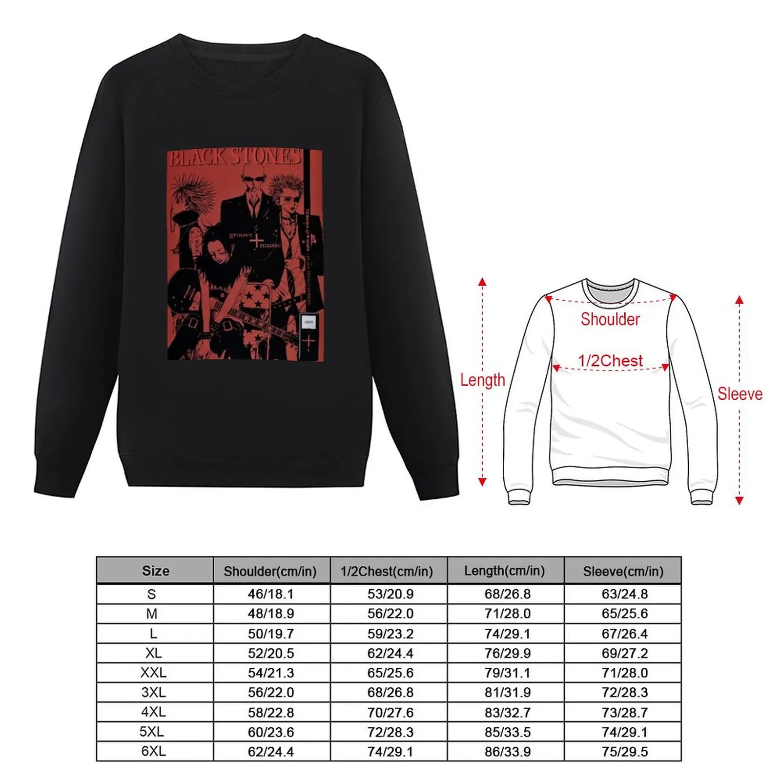 Nana The Black Stones Band Spread #6 Sweatshirt korean clothes sweatshirt