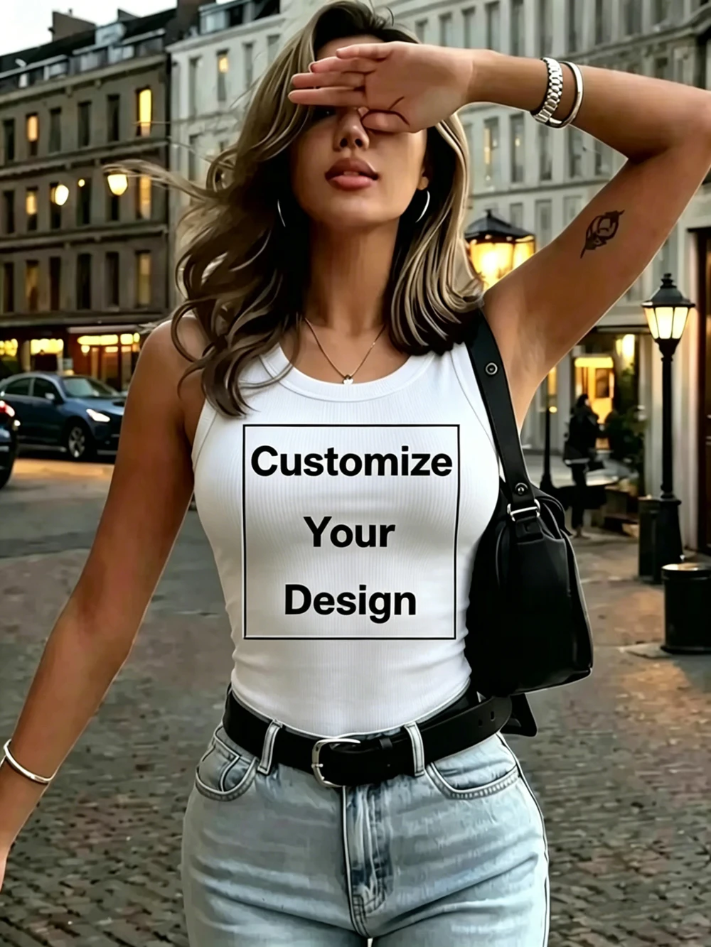 Tank Top Ribbed - Débardeurs sans manches personnalisés pour femmes,