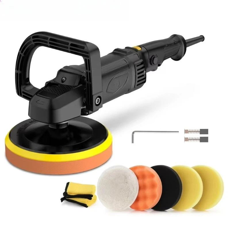 Electric Industrial Grade & DIY Grade Multifunctional 1800W Car Handheld Waxing Polishing Machine 180mm Beauty Cleaning