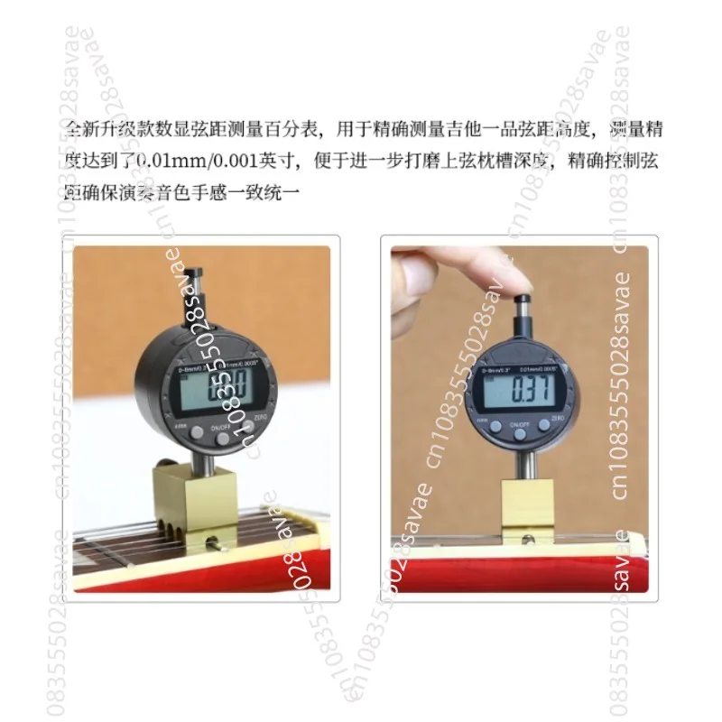

Folk Guitar, String Pitch Ruler, Height Measurement, Digital Display Dial Meter, Manual Piano Maintenance Tool