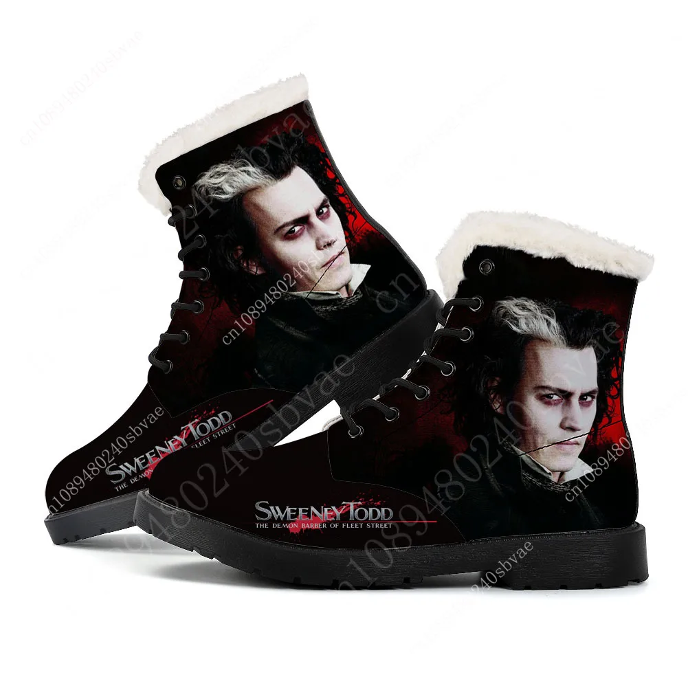 Sweeney Todd The Demon Barber of Fleet Street Plush Boots Mens Womens Teenager Shoes Casual Boot Light Couple Customize Shoe