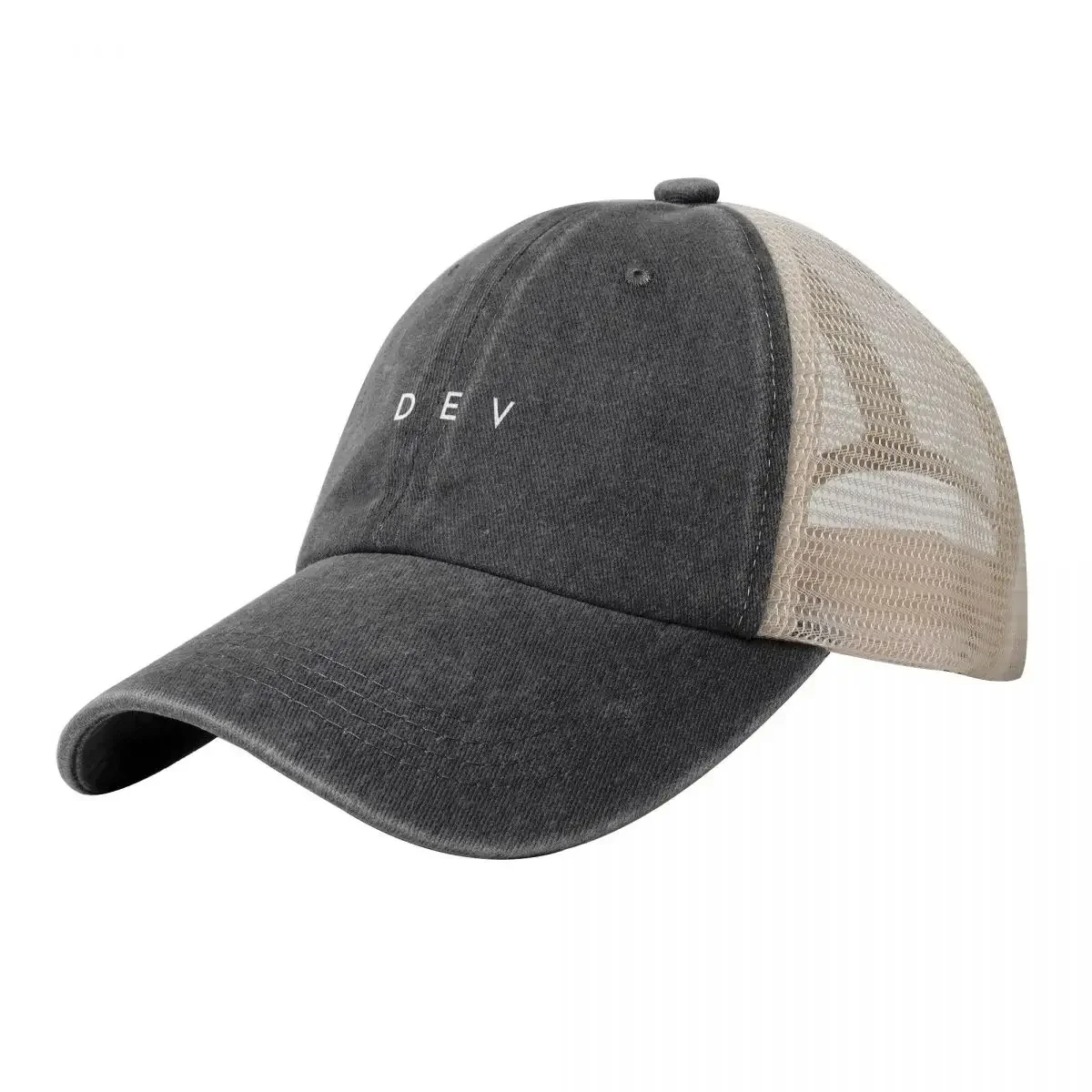 

Dev (minimal) Cowboy Mesh Baseball Cap Sunscreen fashionable Golf Wear Men Women's
