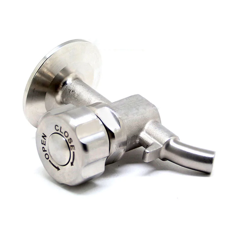 SS304 Stainless Steel Hygienic Food Grade Clamp Beer Aseptic Sampling Valve/Chuck Type Defoamer And Defoamer