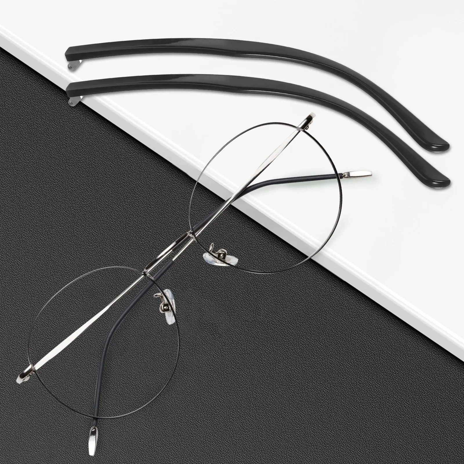 

1 пара универсальных металлических дужек для очков, сменные дужки для ремонта оправ очков и солнцезащитных очков, прочные, легкие, удобные