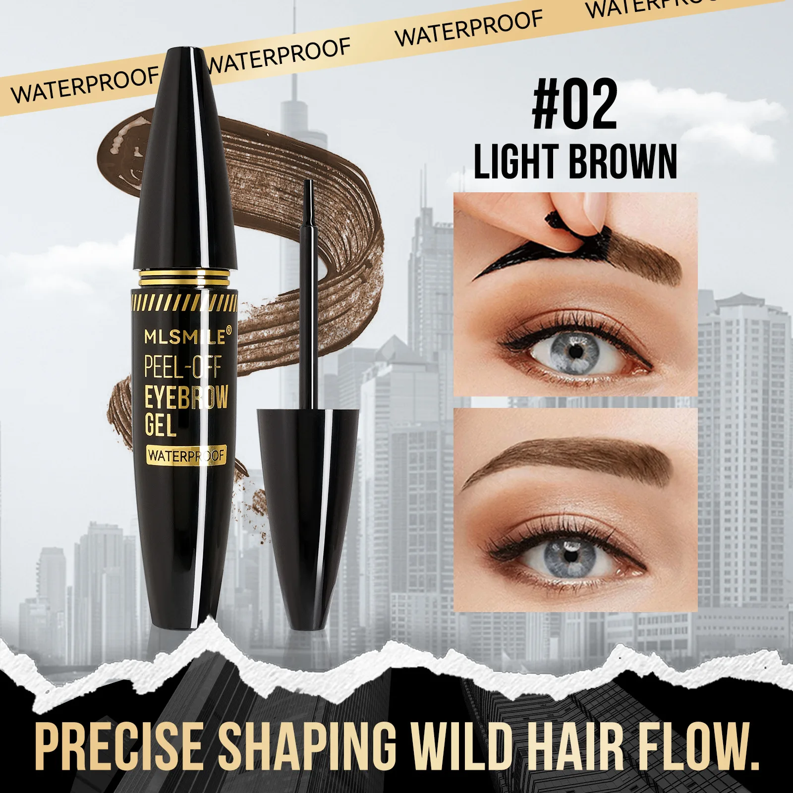 3-color تقشر الحاجب جل طويل الأمد مقاوم للماء الوشم الحاجب كريم الطبيعي لطخة واقية البرية الحاجب لا تشوبه شائبة ماكياج الوجه