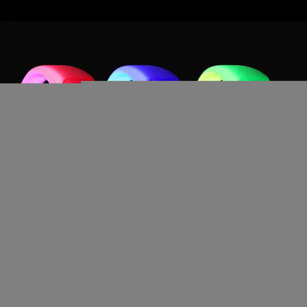 

10 Pcs Voice Controlled LED Light Bracelet Glow in Dark Silicone Bangle Wristband Luminous Accessories for Night Parties