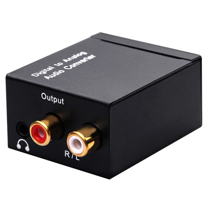 Protable 3.5Mm Jack Coaxial Optical Fiber Digital To Analog Audio Aux Rca L / R Converter Spdif Digital Audio Decoder Amplifier