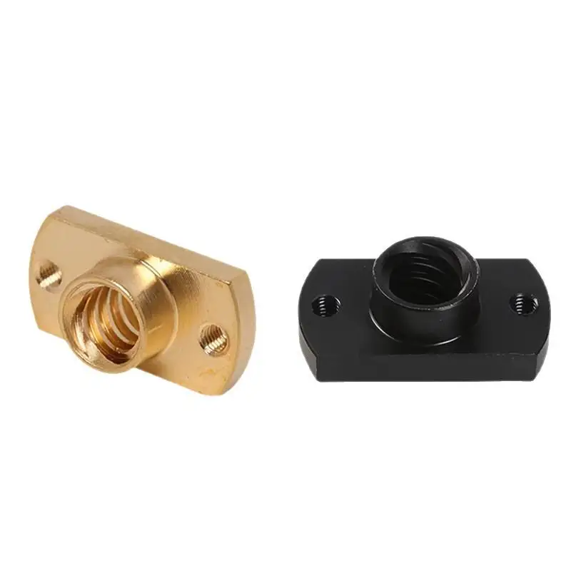 T8x8mm Flange Lead Screw Nut Pitch 2mm Brass POM Nut For Ender3 CR10 3D Printer CNC Parts